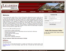 Tablet Screenshot of leaderstitle.com